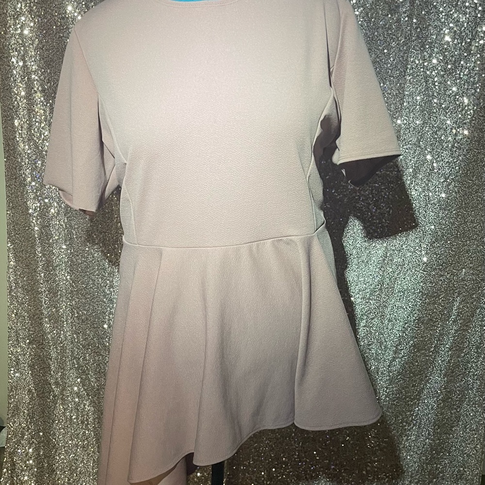 Pink asymmetrical top